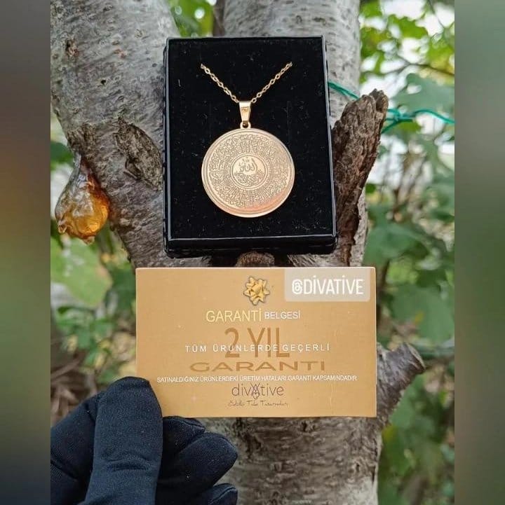 Ayetel Kürsi Kolye Modeli ayetel kürsi kolye