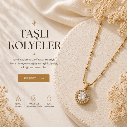 Taşlı Kolye Modelleri